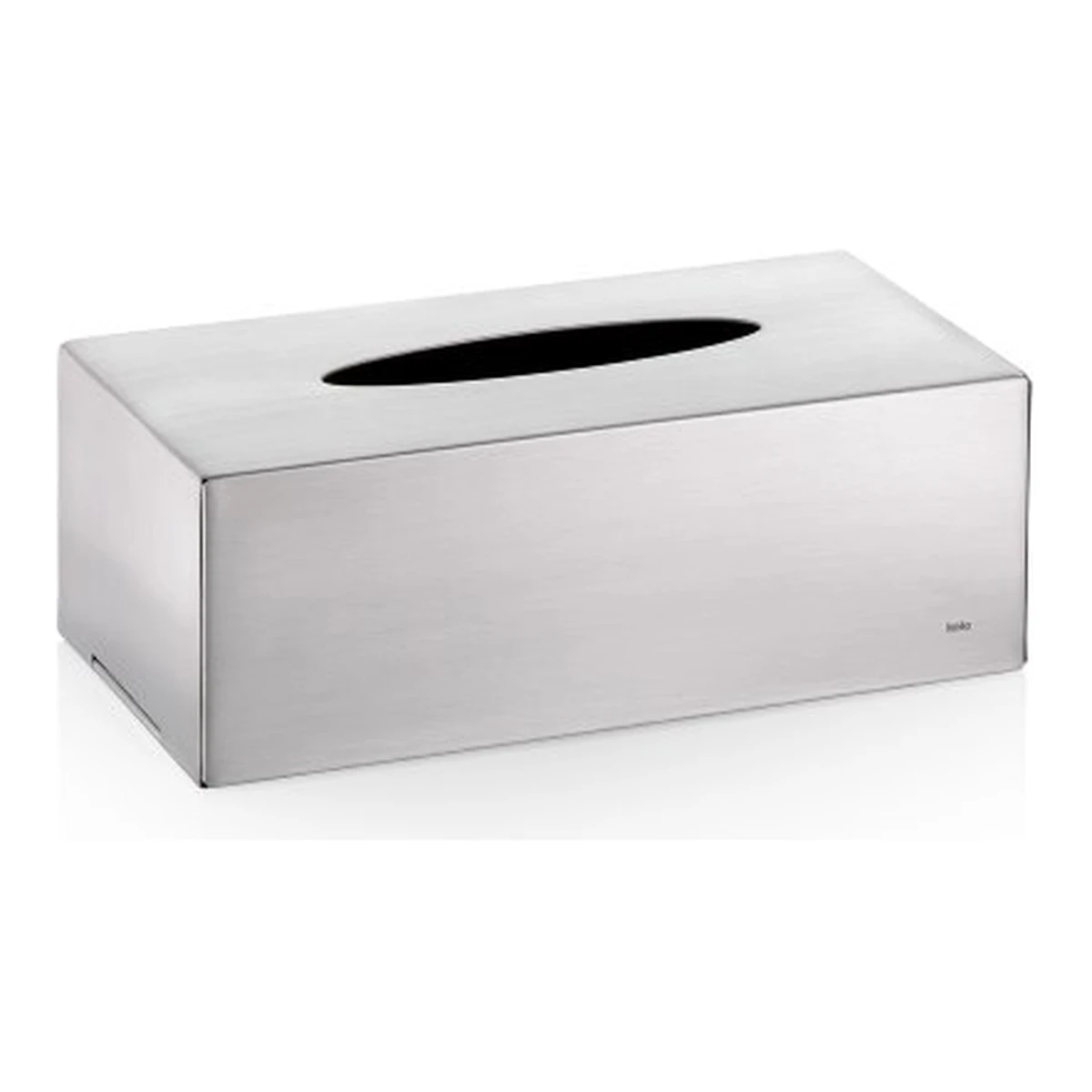 Kela Clean Stainless Steel Bathroom Facial Tissue Box - Silver