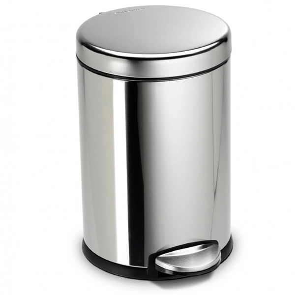 Simplehuman Stainless Steel Trash Bin-4.5 L - Polished