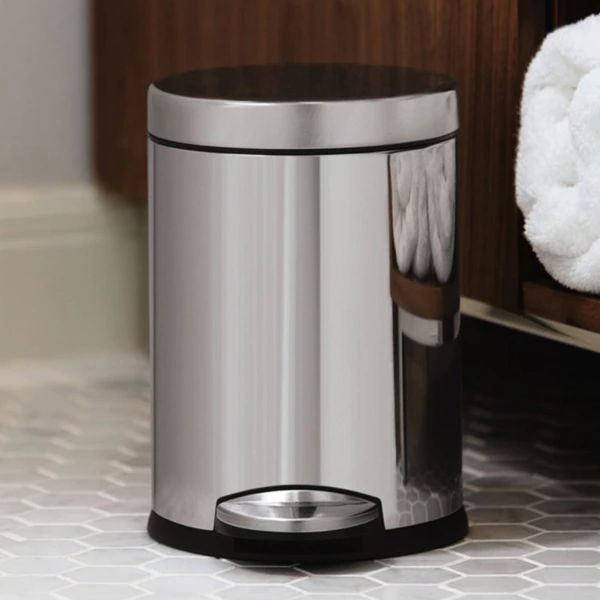 Simplehuman Stainless Steel Trash Bin-4.5 L - Brushed