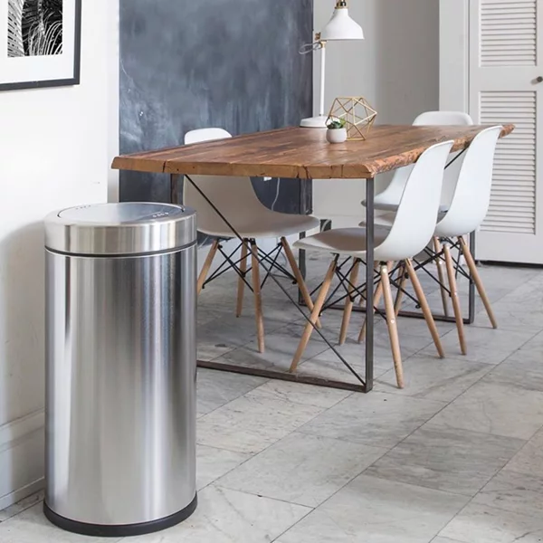 Simplehuman Stainless Steel Trash Bin-55 L - Brushed