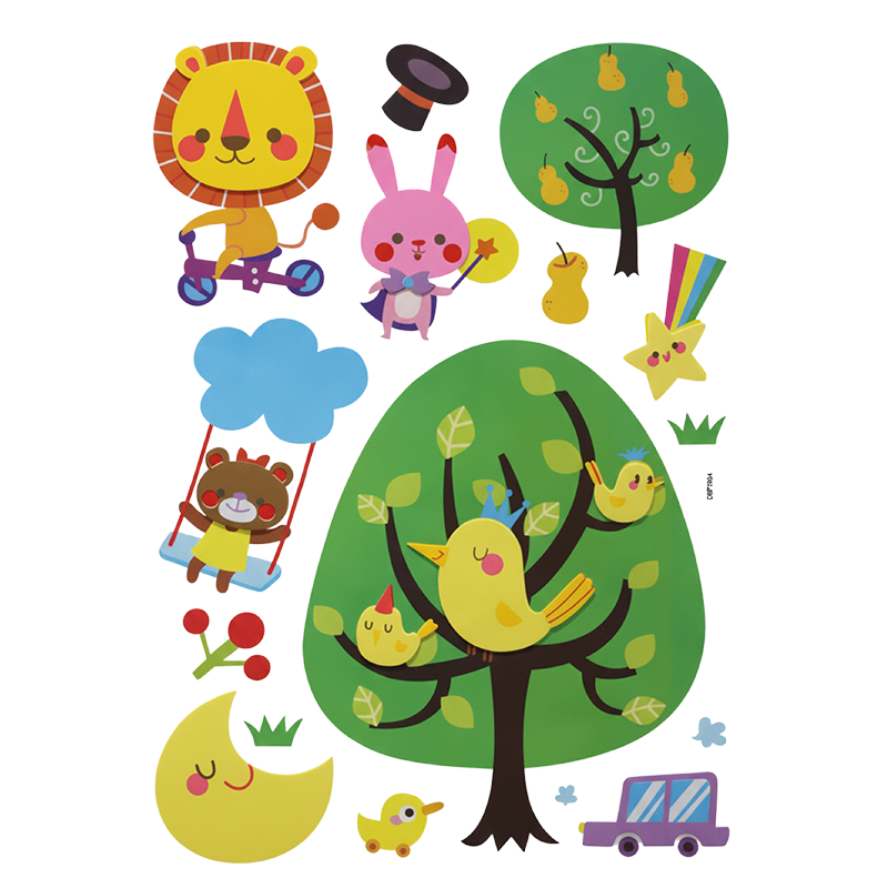 Nova Home Decorative EVA Wall Stickers for Kids' Rooms - The Little Forest Circus