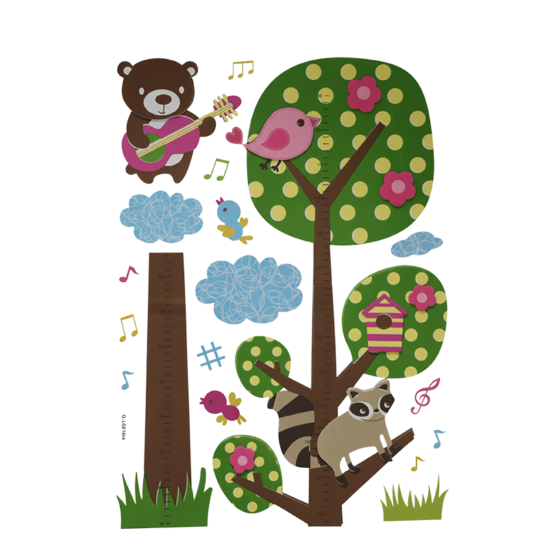 Nova Home Decorative EVA Wall Stickers for Kids' Rooms - The Forest Symphony
