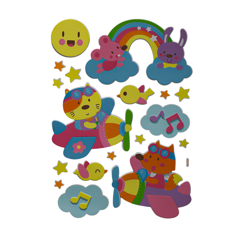 Nova Home Decorative EVA Wall Stickers for Kids' Rooms - Aviation Adventure