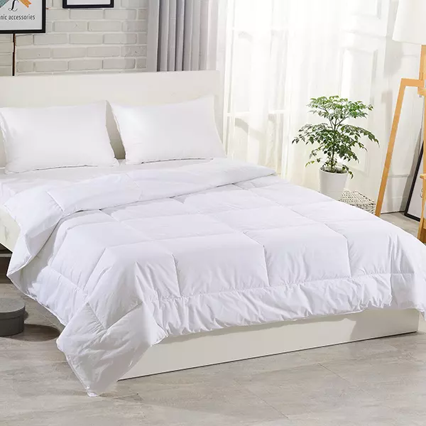 Nova Home Tencel Summer Comforter - Cotton Cover - Queen - White