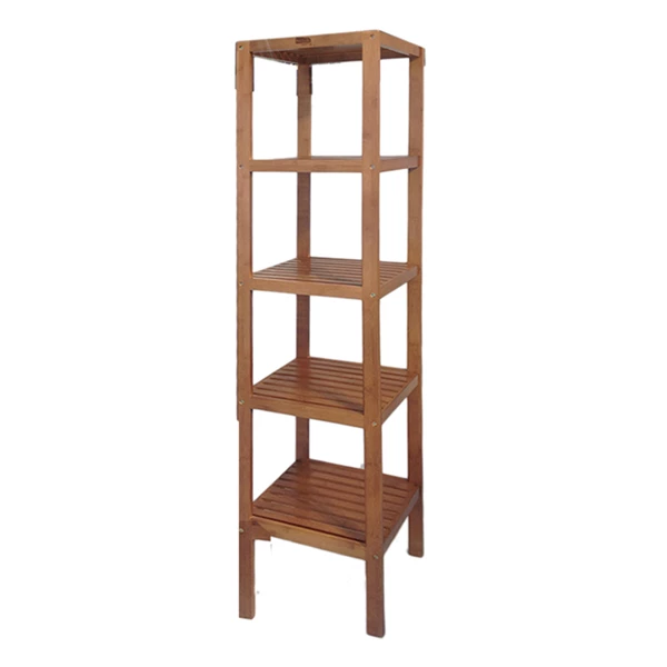 Nova Home Fend Rack Unit, Bamboo, 5 Shelves - Brown