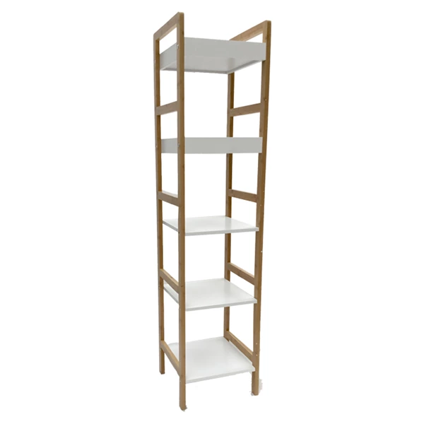 Nova Home Zest Rack Unit, Bamboo, 5 Shelves - Natural