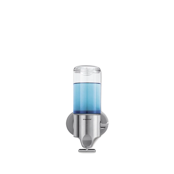 Simplehuman Stainless Steel Shower Soap Dispenser Single - 443ml - Silver