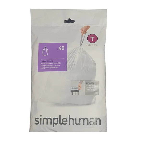 Simplehuman Custom Fit Liners-3 L (Code T) - White