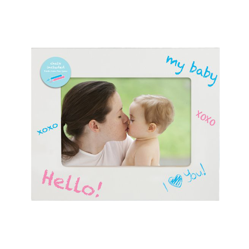 Pearhead "My First" Chalkboard Photo Frame - White