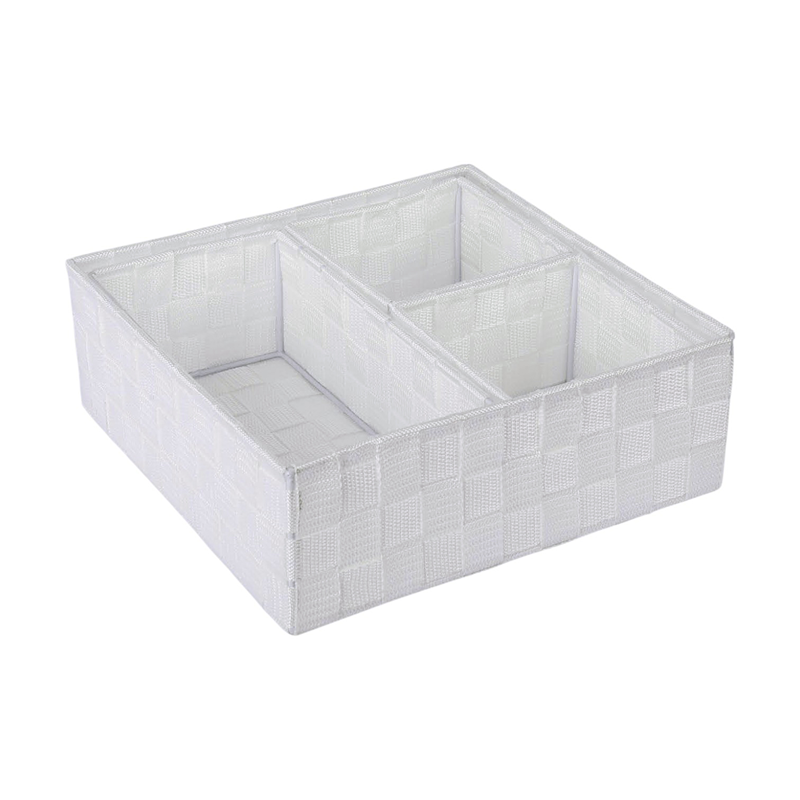 Weva PP Square Basket Set – 4 PCs - White
