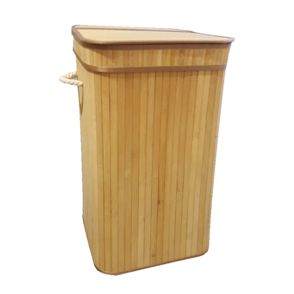 Nova Home Lorin Foldable Square Laundry Basket - Beige