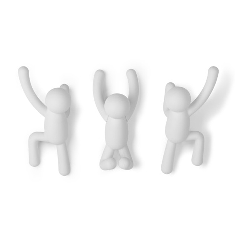 Umbra Buddy 3 Piece Hooks - White