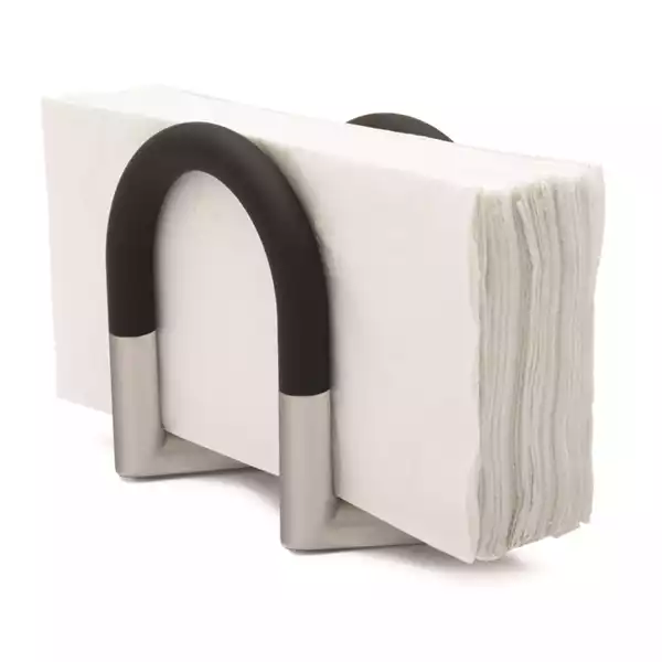 Umbra Swivel Napkin Holder, Zinc - Black
