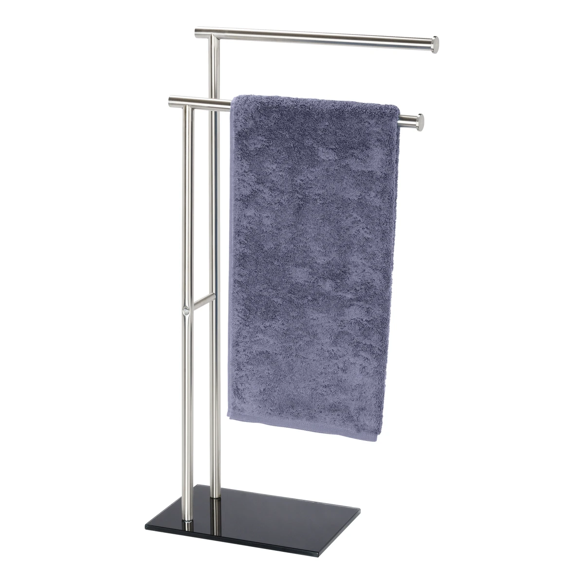 Wenko Lima Towel Holder - Chrome & Black