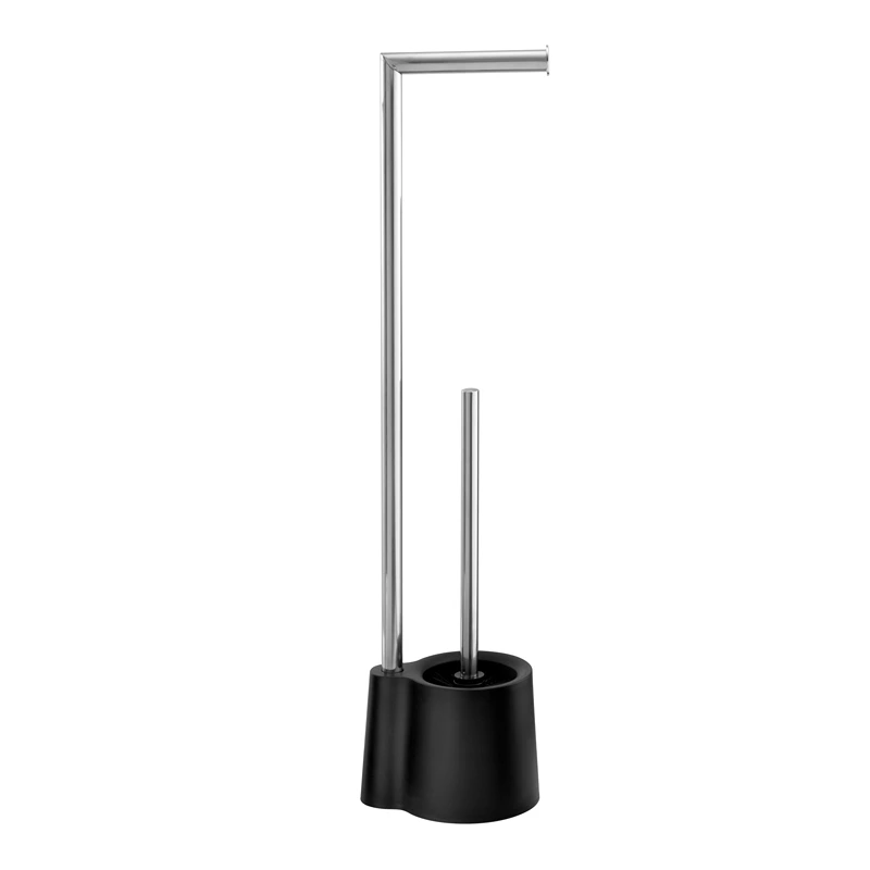 Wenko Avola Free-standing Rustproof Toilet Set - Black