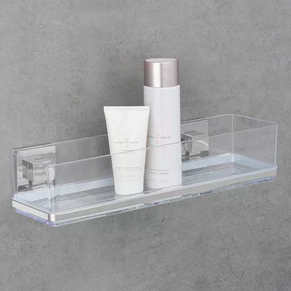 Wenko Maxi Shelf "Vacuum-loc Quadro" - Clear