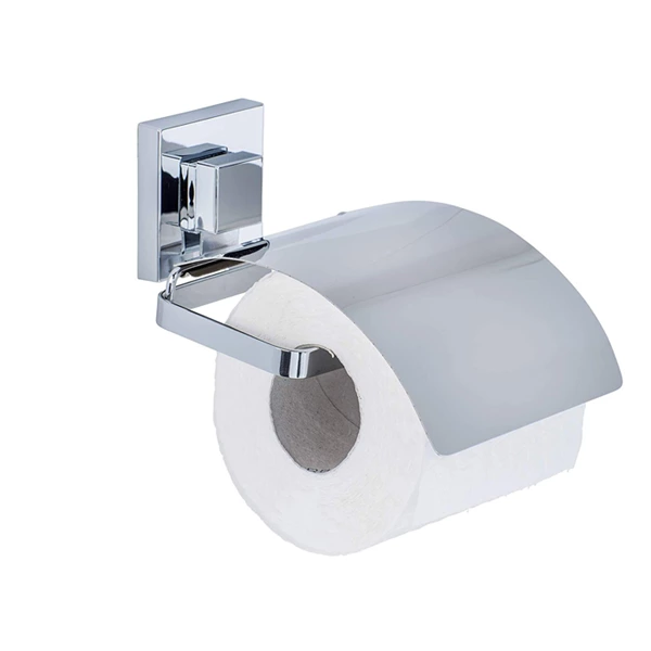 Wenko Quadro Vacuum-Loc Toilet Paper Holder with Cover