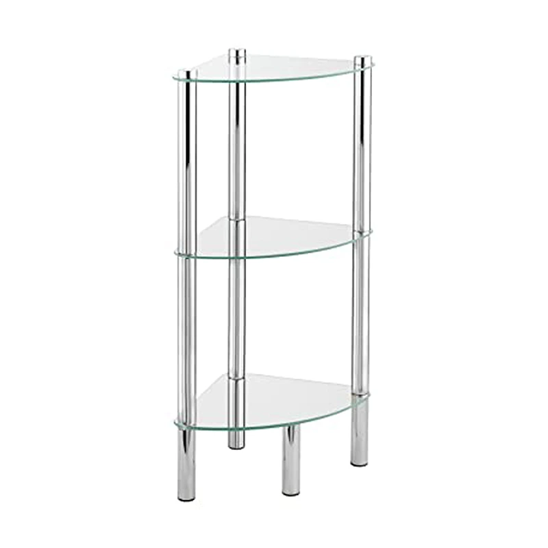Wenko Yago Corner Rack Unit, 3 Shelves