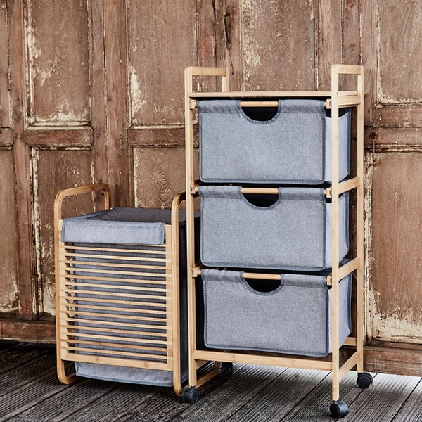 Wenko Bahari Trolley - 3 Drawers - Grey