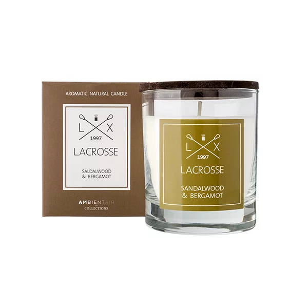Ambientair Scented Candle Lacrosse - Sandalwood & Bergamot