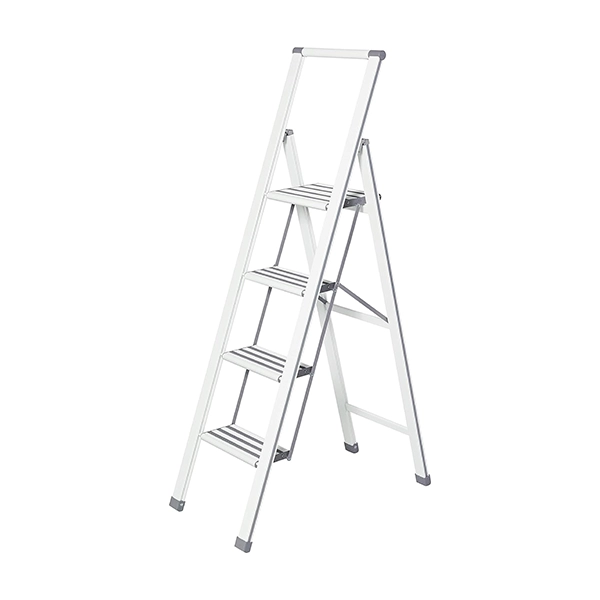 Wenko Alu-Design Stepladder - 4 Step - White