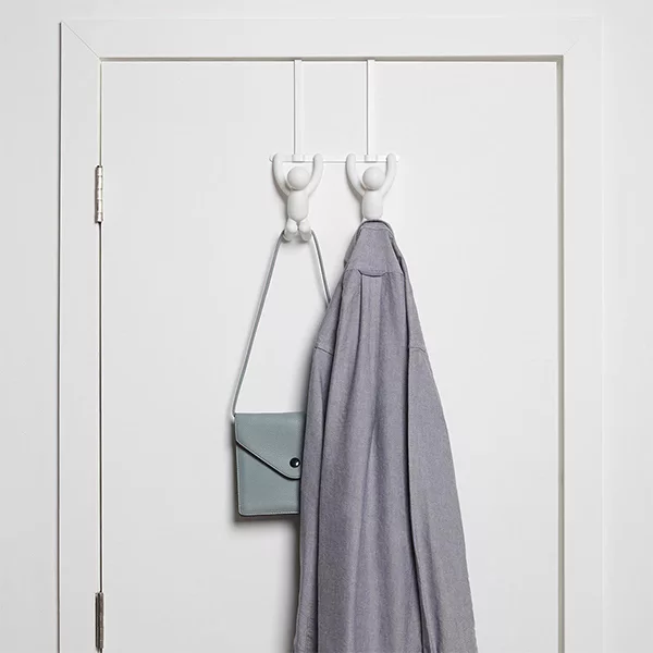 Umbra Buddy Double Over-The-Door Hook - White