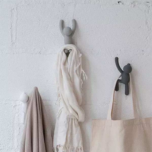 Umbra Buddy 3 Piece Hooks - Grey
