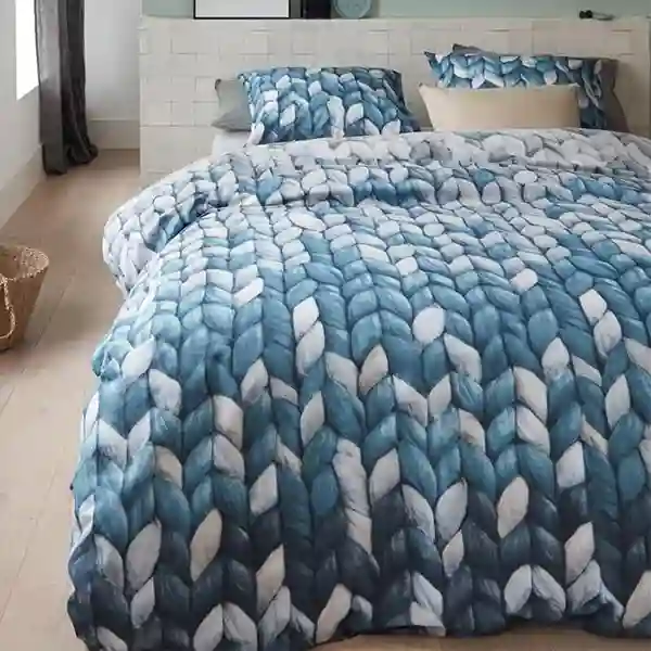 Bedding House Warmly Duvet Cover Set - 100% Cotton - Navy (Available in sizes)
