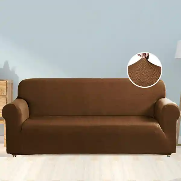 Nova Home Perfect Fit Stretch Sofa Cover 2 Seats - Brown