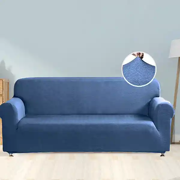 Nova Home Perfect Fit Stretch Sofa Cover 2 Seats - Blue