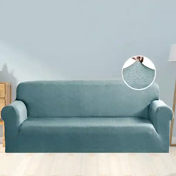 Nova Home Perfect Fit Stretch Sofa Cover 2 Seats - Aqua