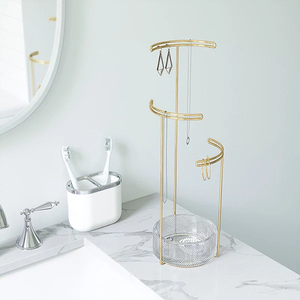 Umbra "Tesora" Jewelry Stand - Brass