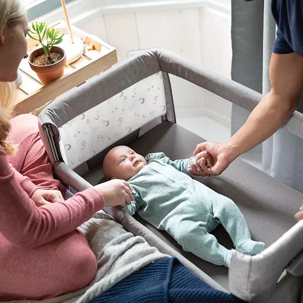 Joie Roomie Baby Bed - Foggy Gray - Grey