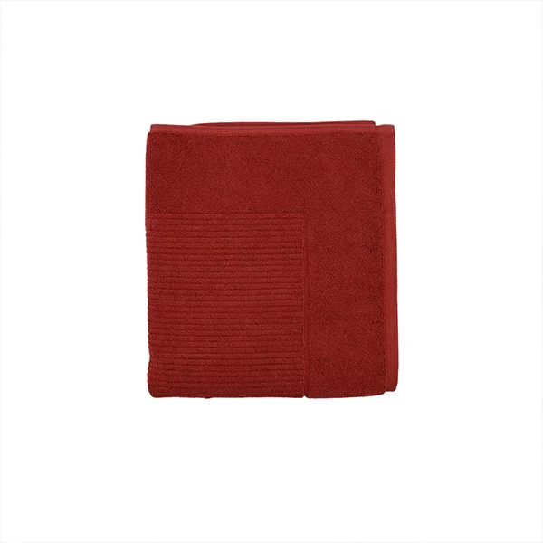 Nova Home Pretty Collection Bath Mat Towel - 100% cotton - 60x80 cm - Burgandy