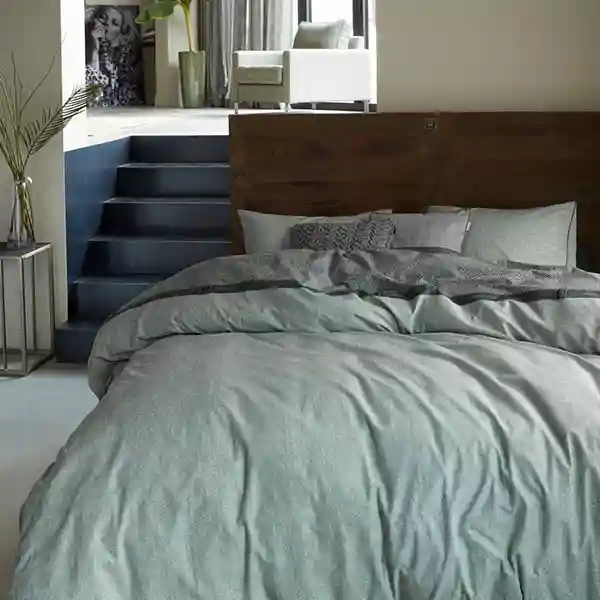 Bedding House Walton Duvet Cover Set - 100% Cotton - Single & Twin - 2 Pcs - Green