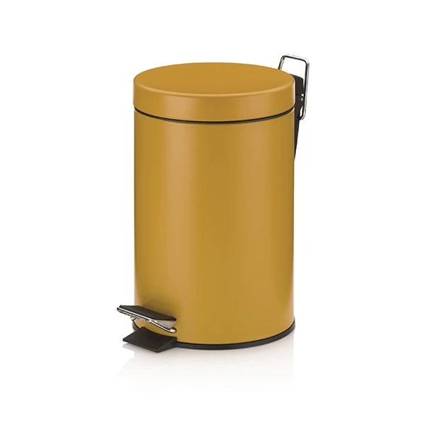 Kela Monaco Waste Pedal Bin - 3 Liter - Yellow Curry