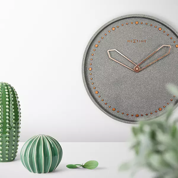 Nextime "Cross" Wall Clock - Grey