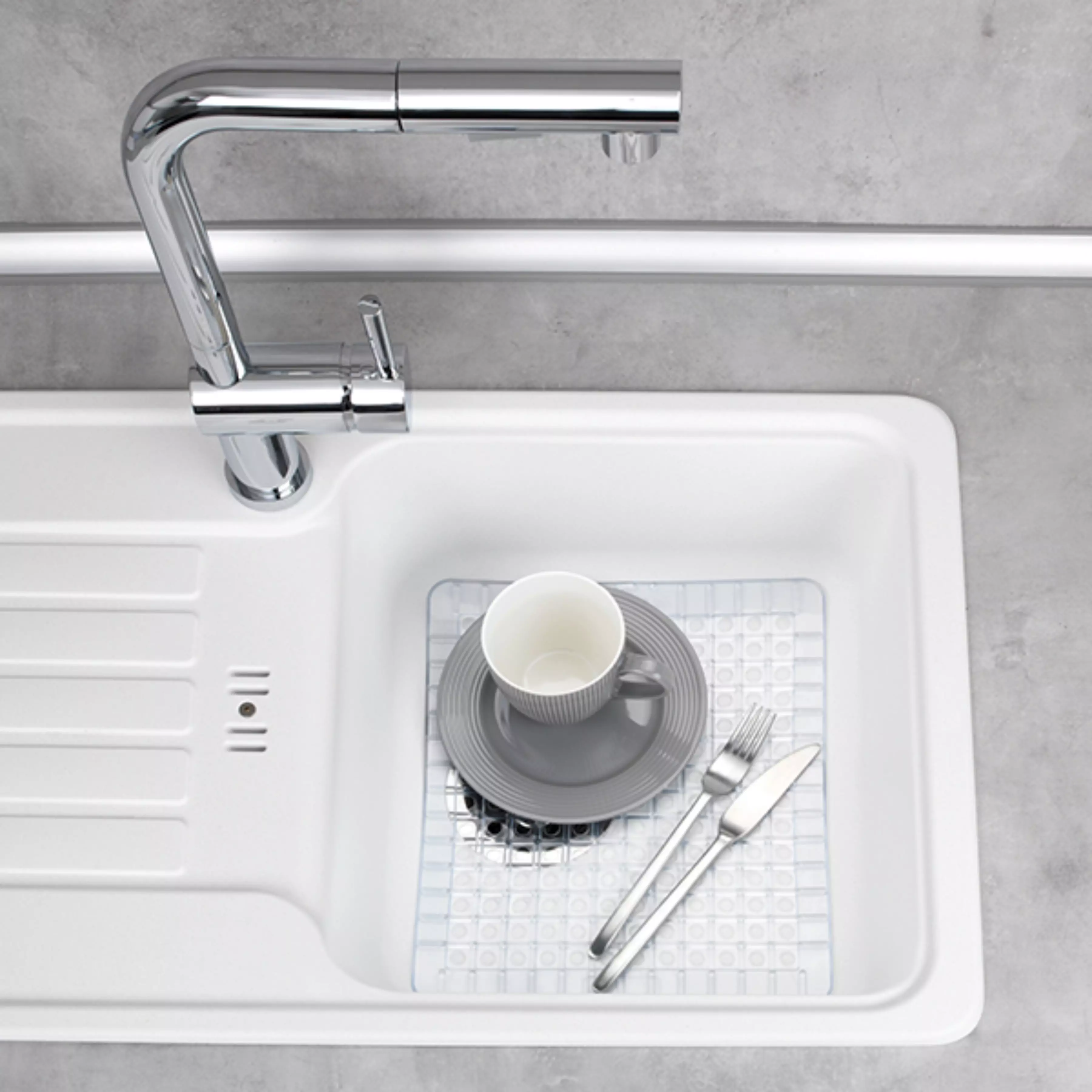 Wenko Kristall Draining Mat - Transparent