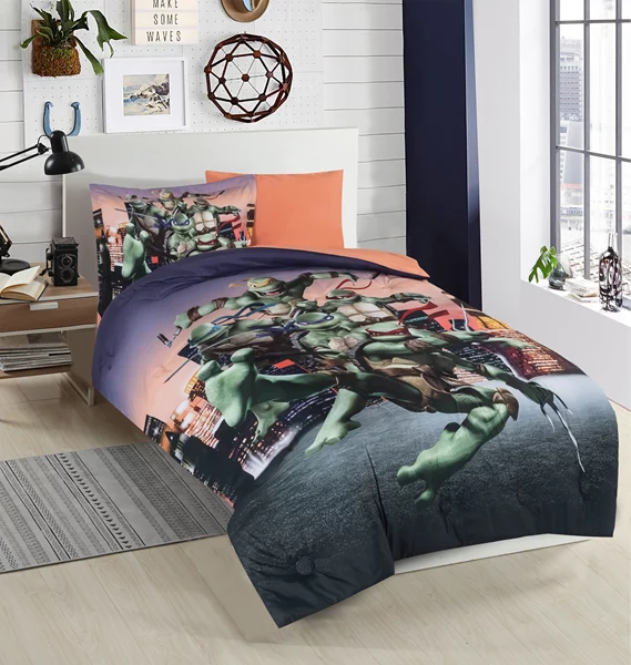Nova Home Ninja Kid's Comforter Set - Single & Twin - 4 Pcs - Multicolor