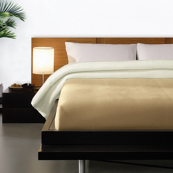 Manterol Roma Reversible Blanket - Beige (Available in sizes)