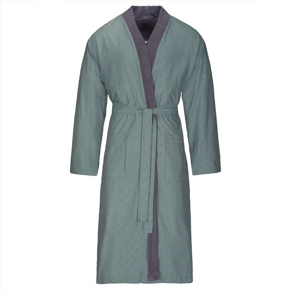 Bugatti Giovanni Men's Bathrobe - 100% Cotton - L - Graphit