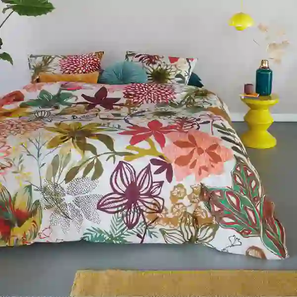 Bedding House Fiori Duvet Cover Set - 100% Cotton - Multicolor (Available in sizes)