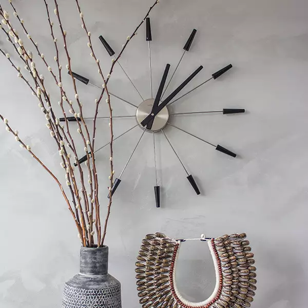 Nextime "Plug Inn" Wall Clock - Black