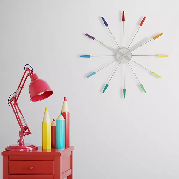Nextime "Plug Inn" Wall Clock - Multicolor