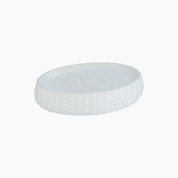Wenko Barinas Ceramic Soap Dish - White