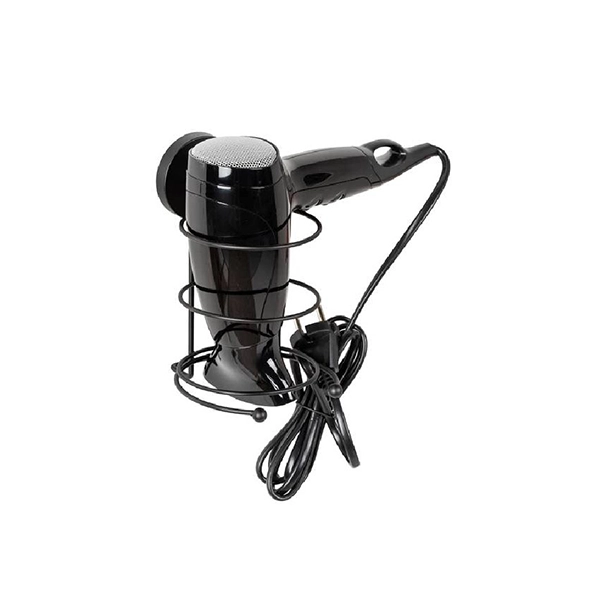 Wenko Vacuum-Loc Hair Dryer Holder Milazzo - Black