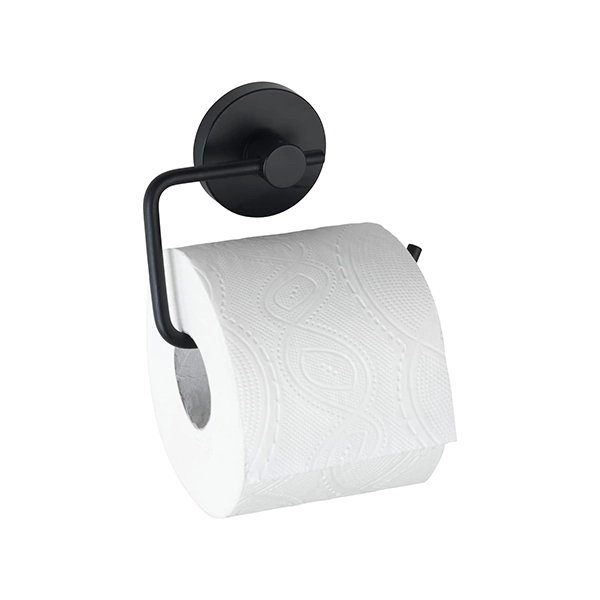 Wenko Vacuum-Loc Toilet Paper Holder Milazzo - Black