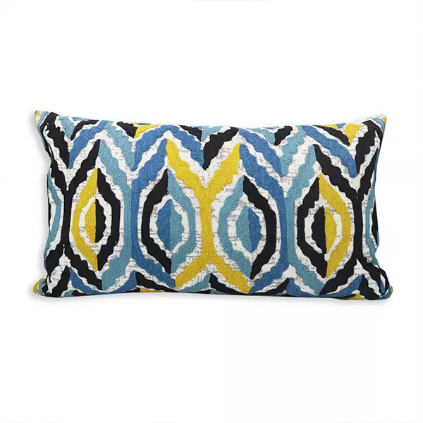 Nova Home "Hexa" Handmade Embroidery Cushion Cover - 35x60 cm - Multicolor