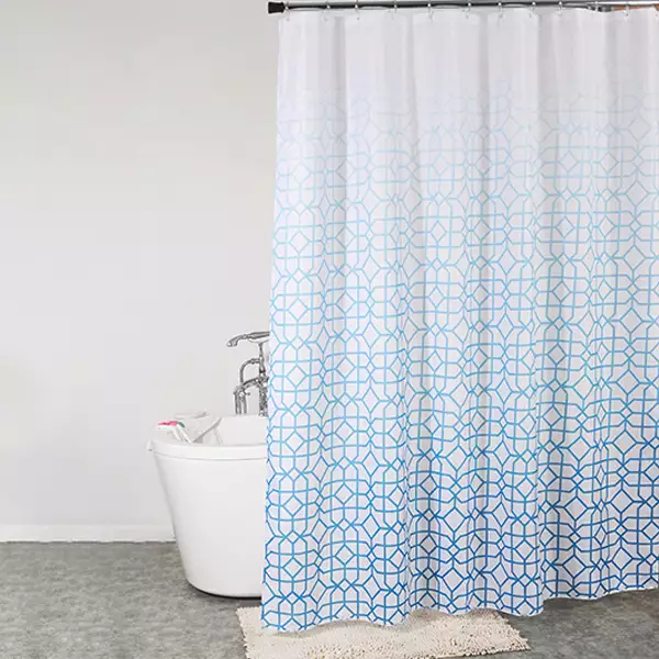 Weva "Fade Out" Waterproof Shower Curtain - 180x200 cm - Teal