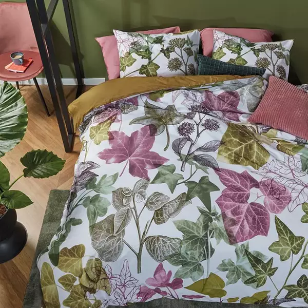Bedding House Ivy Duvet Cover Set - 100% Cotton - King & Super King - 3 Pcs - Multicolor